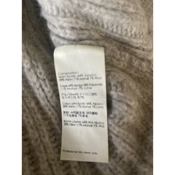 3.1 Philip Lim Gray Mohair Sleeveless Sweater High Low Size Medium - Picture 7 of 7